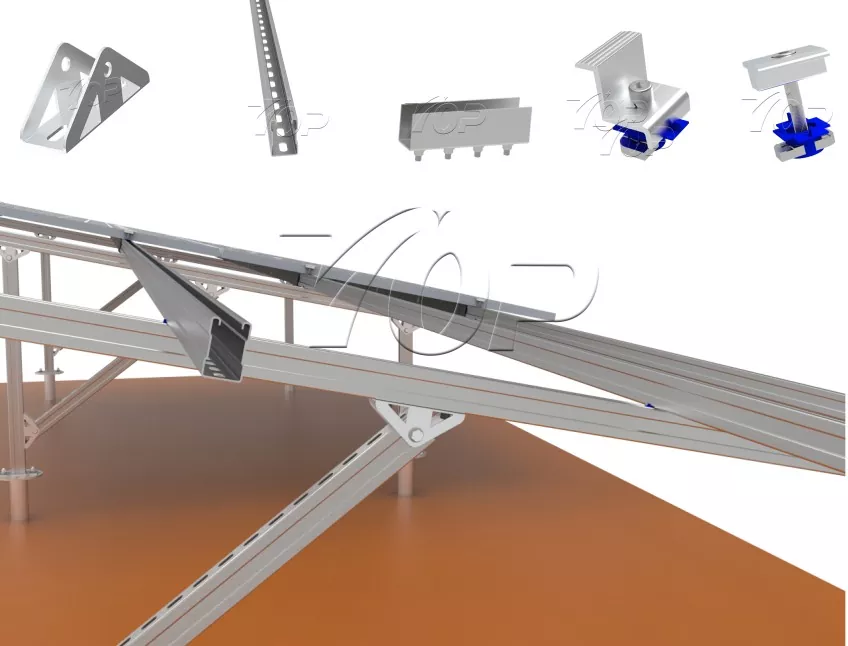 ZAM Steel Ground Mount Structure
